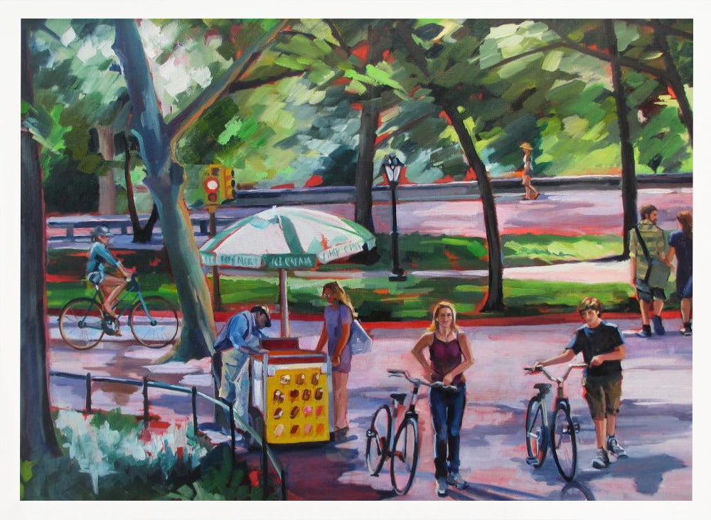 August In Central Park - Stretched Canvas, Poster or Fine Art Print I Heart Wall Art