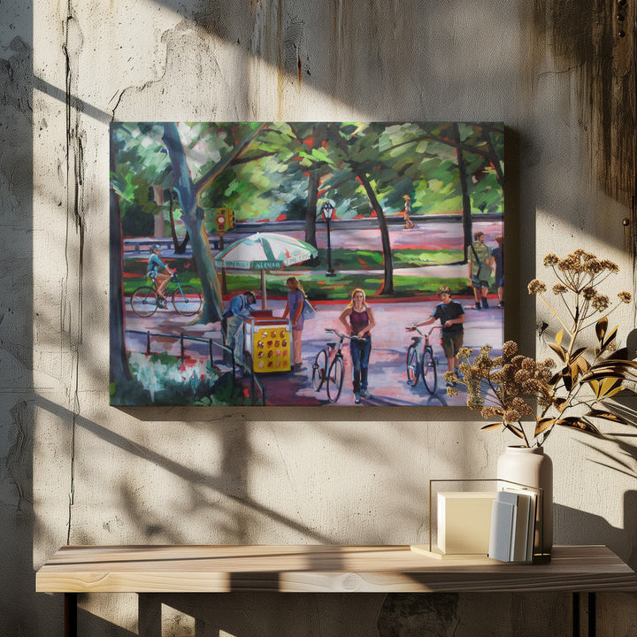 August In Central Park - Stretched Canvas, Poster or Fine Art Print I Heart Wall Art