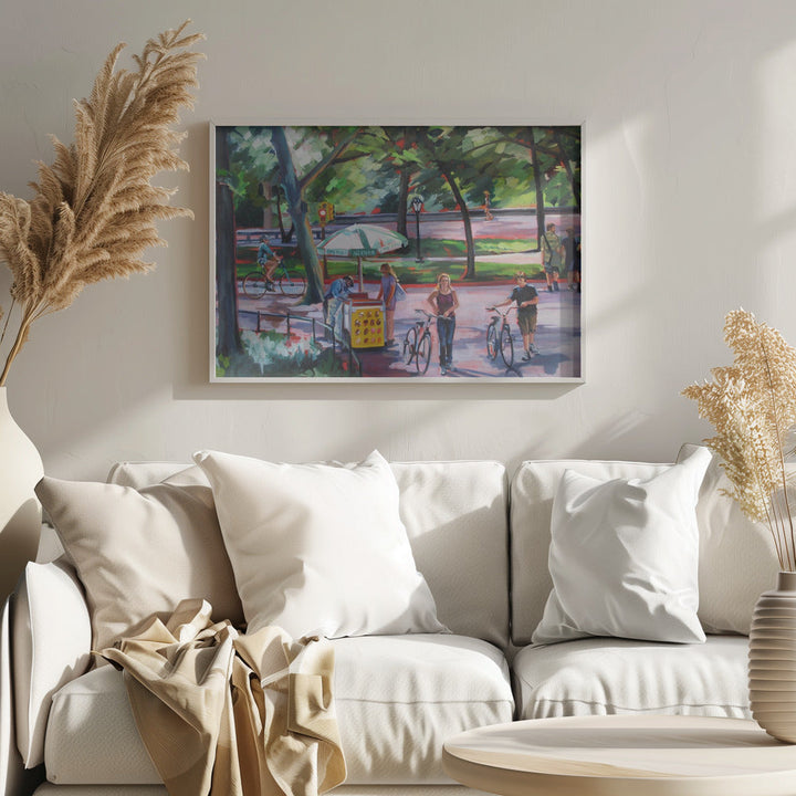 August In Central Park - Stretched Canvas, Poster or Fine Art Print I Heart Wall Art