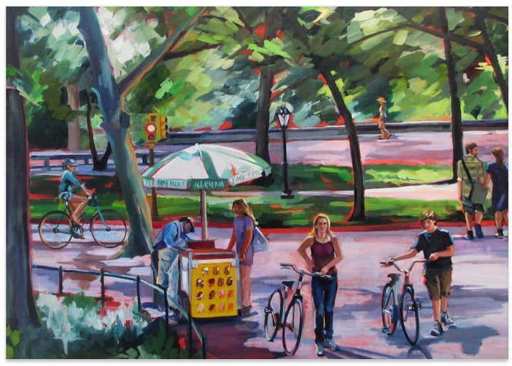 August In Central Park - Stretched Canvas, Poster or Fine Art Print I Heart Wall Art