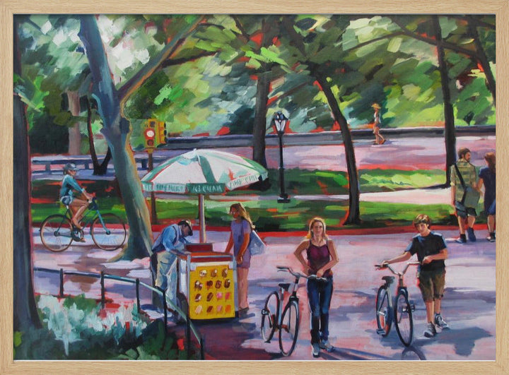 August In Central Park - Stretched Canvas, Poster or Fine Art Print I Heart Wall Art
