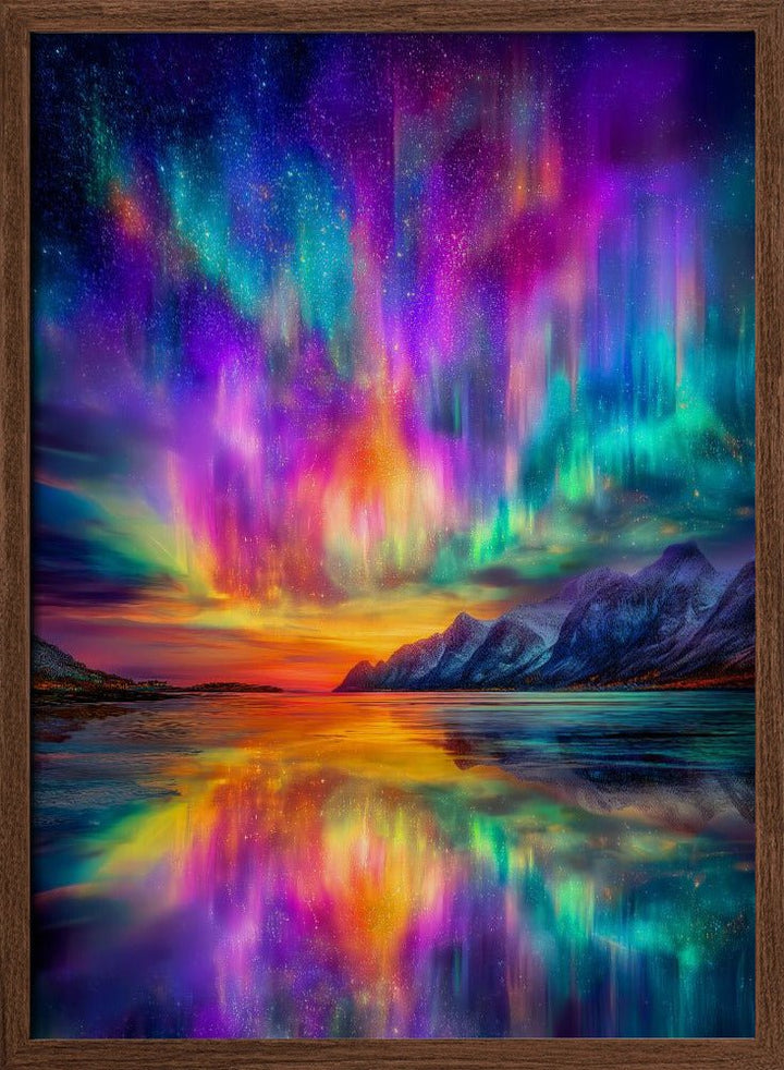 Aurora Borealis art - Stretched Canvas, Poster or Fine Art Print - I Heart Wall Art - Poster Print, Canvas Print or Framed Art Print