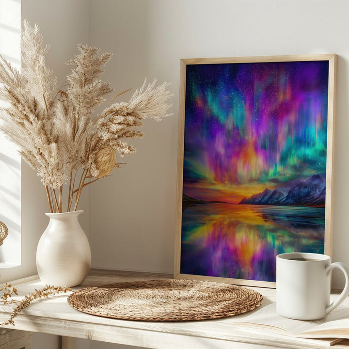 Aurora Borealis art - Stretched Canvas, Poster or Fine Art Print - I Heart Wall Art - Poster Print, Canvas Print or Framed Art Print