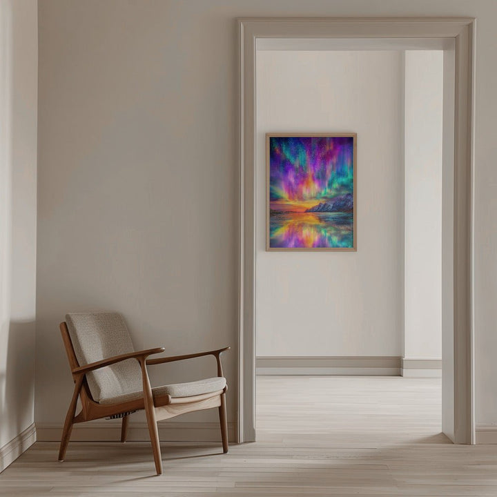 Aurora Borealis art - Stretched Canvas, Poster or Fine Art Print - I Heart Wall Art - Poster Print, Canvas Print or Framed Art Print