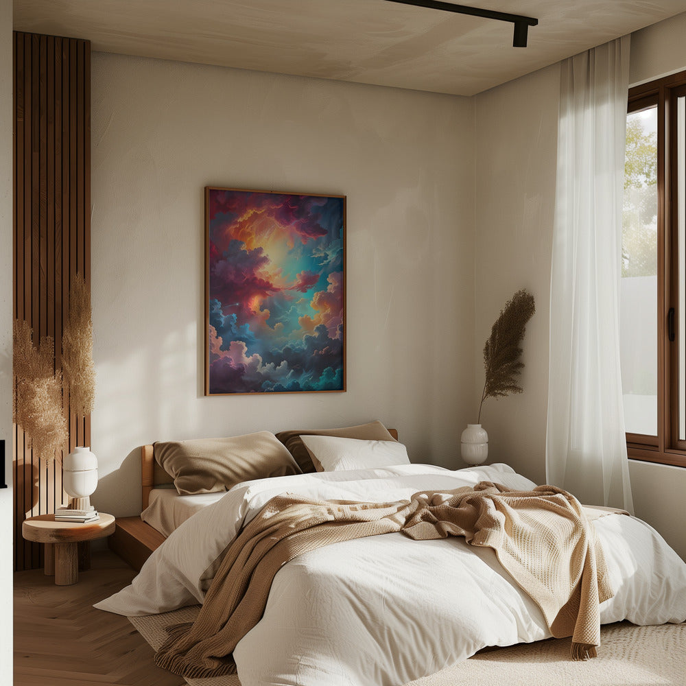 Aurora In the Clouds - Stretched Canvas, Poster or Fine Art Print I Heart Wall Art
