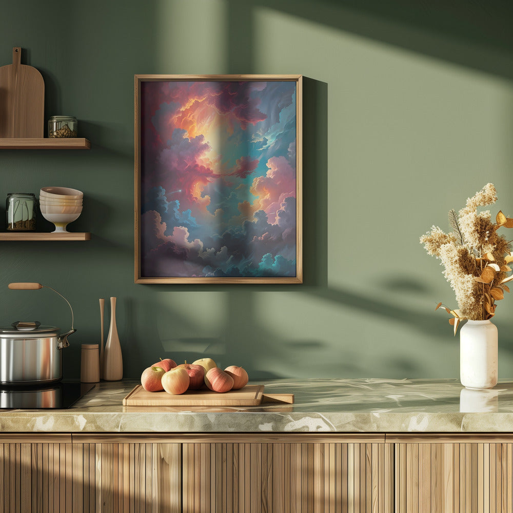 Aurora In the Clouds - Stretched Canvas, Poster or Fine Art Print I Heart Wall Art