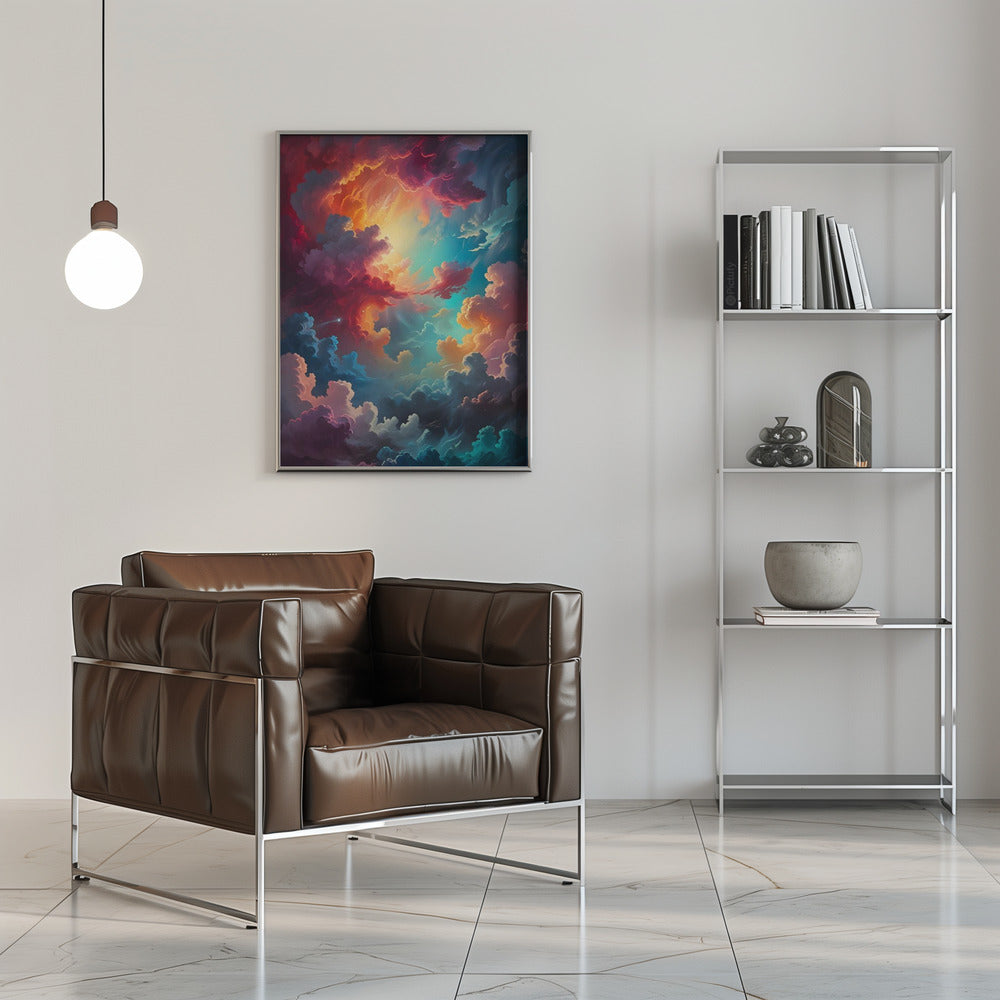 Aurora In the Clouds - Stretched Canvas, Poster or Fine Art Print I Heart Wall Art