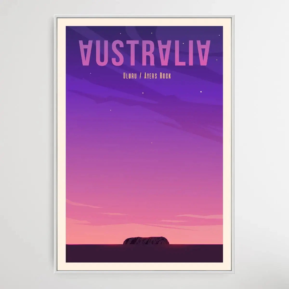 Australia - Vintage Style Travel Print - I Heart Wall Art - Poster Print, Canvas Print or Framed Art Print