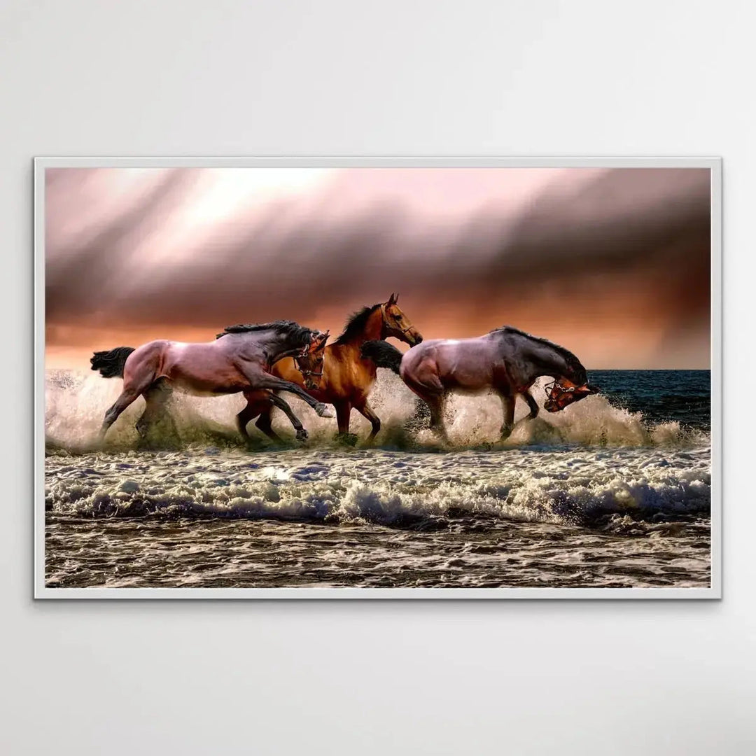 Australian Horses - Beach Photographic Print - I Heart Wall Art - Poster Print, Canvas Print or Framed Art Print