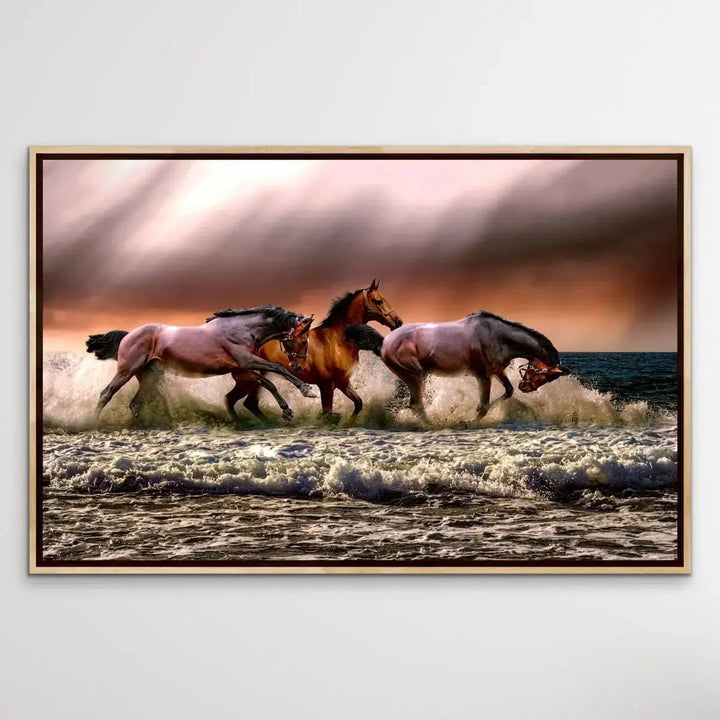Australian Horses - Beach Photographic Print - I Heart Wall Art - Poster Print, Canvas Print or Framed Art Print