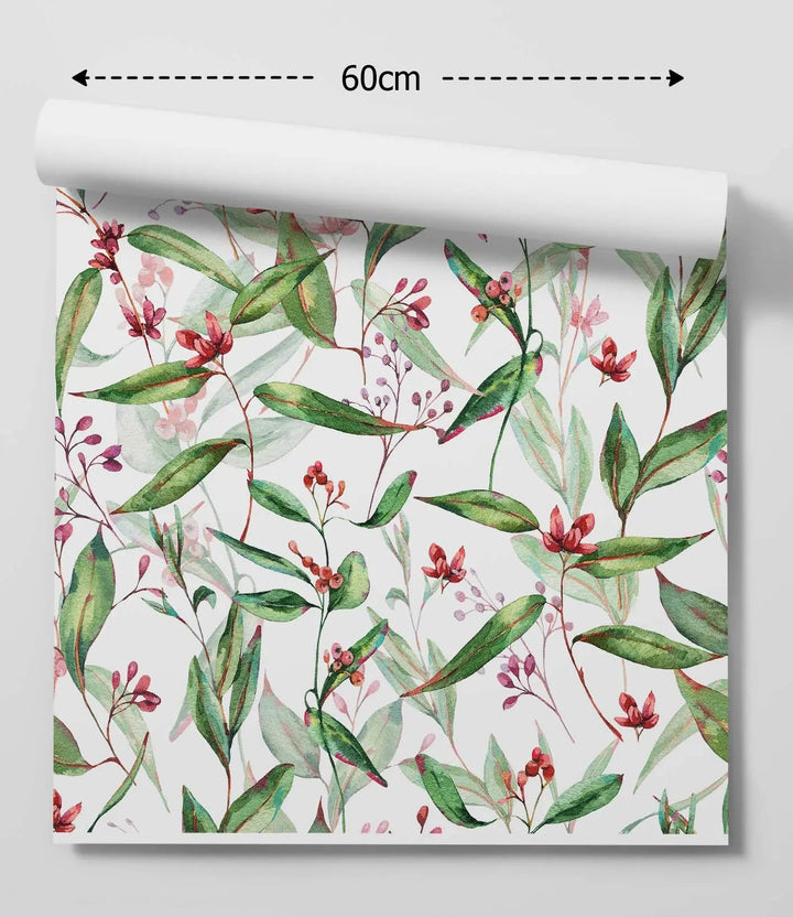 Australian Native Garden HALF SIZE - Australian Native Watercolour Removable Wallpaper - I Heart Wall Art