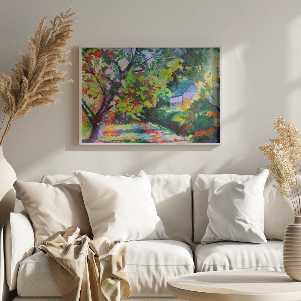 Autumn Comes To Bucks County - Stretched Canvas, Poster or Fine Art Print I Heart Wall Art