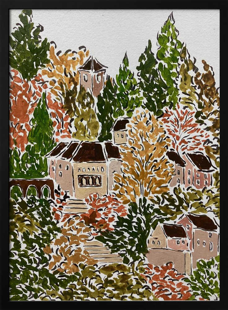 Autumn In Bavaria - Stretched Canvas, Poster or Fine Art Print - I Heart Wall Art - Poster Print, Canvas Print or Framed Art Print