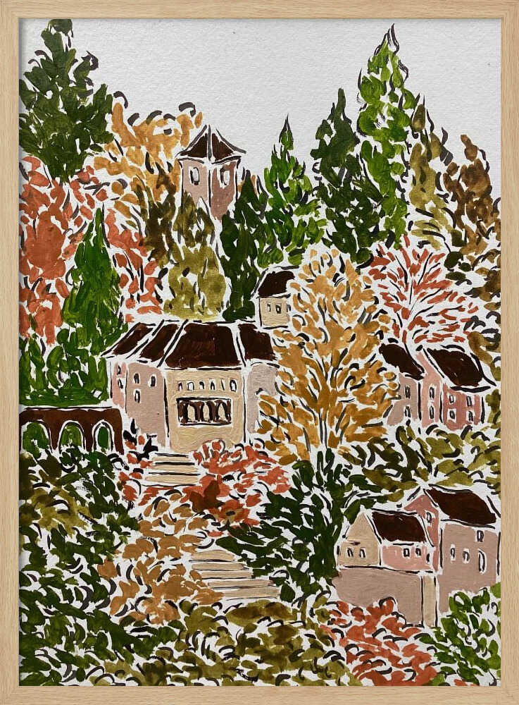 Autumn In Bavaria - Stretched Canvas, Poster or Fine Art Print - I Heart Wall Art - Poster Print, Canvas Print or Framed Art Print