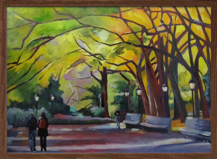 Autumn In Central Park - Stretched Canvas, Poster or Fine Art Print I Heart Wall Art