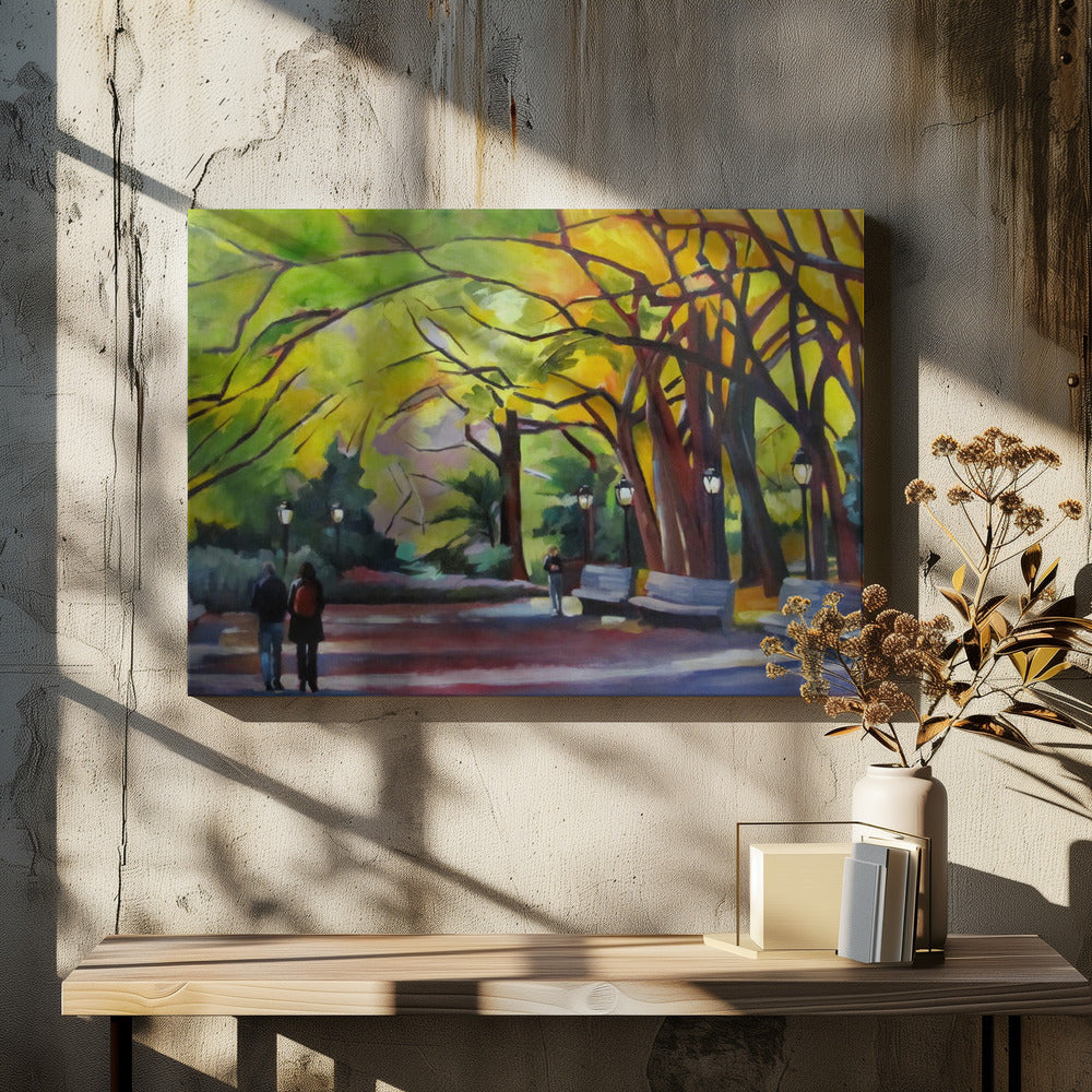 Autumn In Central Park - Stretched Canvas, Poster or Fine Art Print I Heart Wall Art