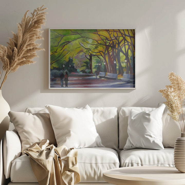 Autumn In Central Park - Stretched Canvas, Poster or Fine Art Print I Heart Wall Art