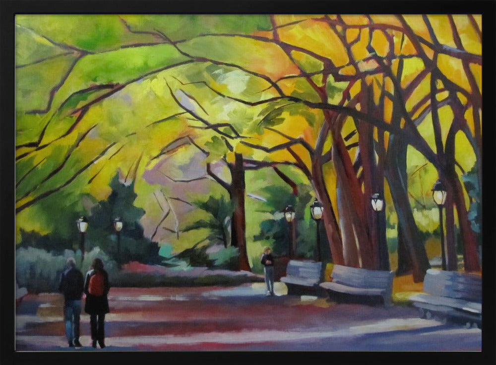 Autumn In Central Park - Stretched Canvas, Poster or Fine Art Print I Heart Wall Art