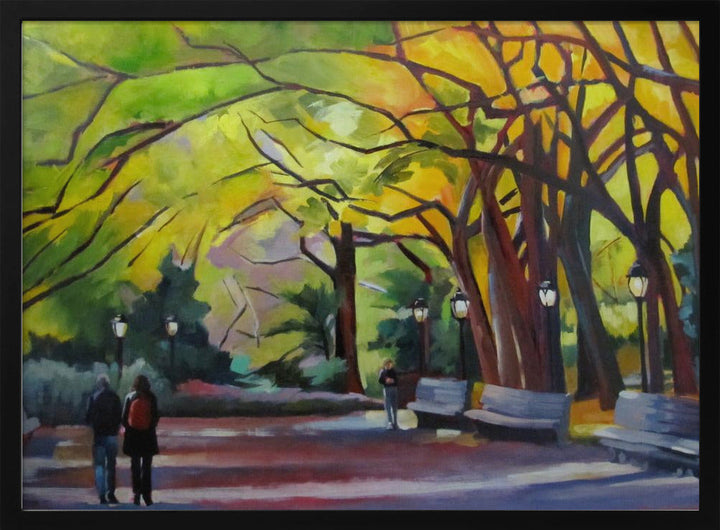 Autumn In Central Park - Stretched Canvas, Poster or Fine Art Print I Heart Wall Art