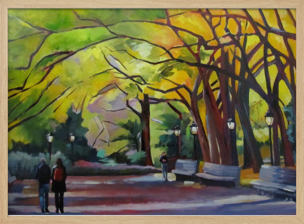 Autumn In Central Park - Stretched Canvas, Poster or Fine Art Print I Heart Wall Art