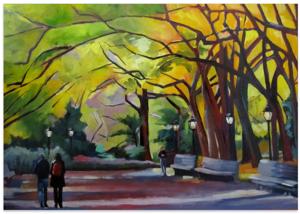 Autumn In Central Park - Stretched Canvas, Poster or Fine Art Print I Heart Wall Art