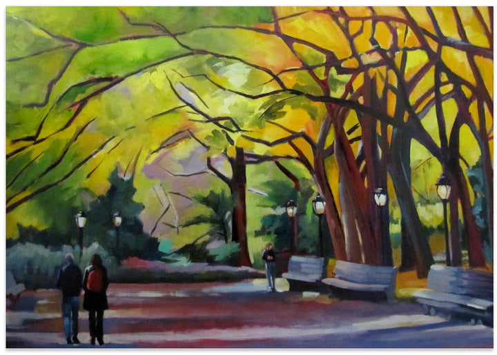 Autumn In Central Park - Stretched Canvas, Poster or Fine Art Print I Heart Wall Art