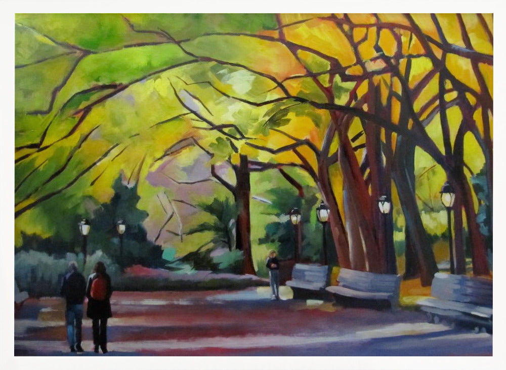 Autumn In Central Park - Stretched Canvas, Poster or Fine Art Print I Heart Wall Art