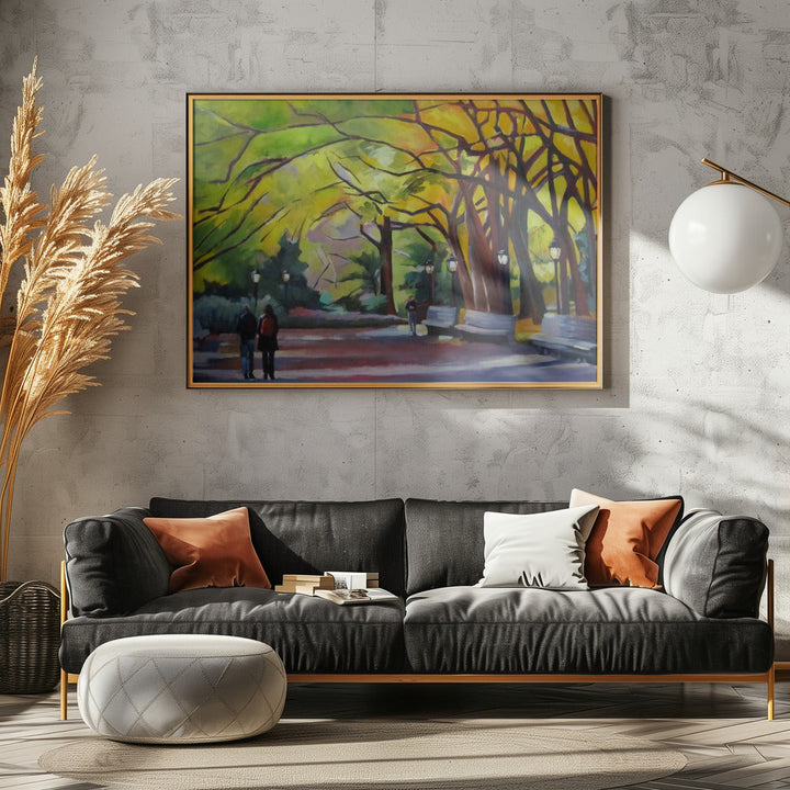 Autumn In Central Park - Stretched Canvas, Poster or Fine Art Print I Heart Wall Art