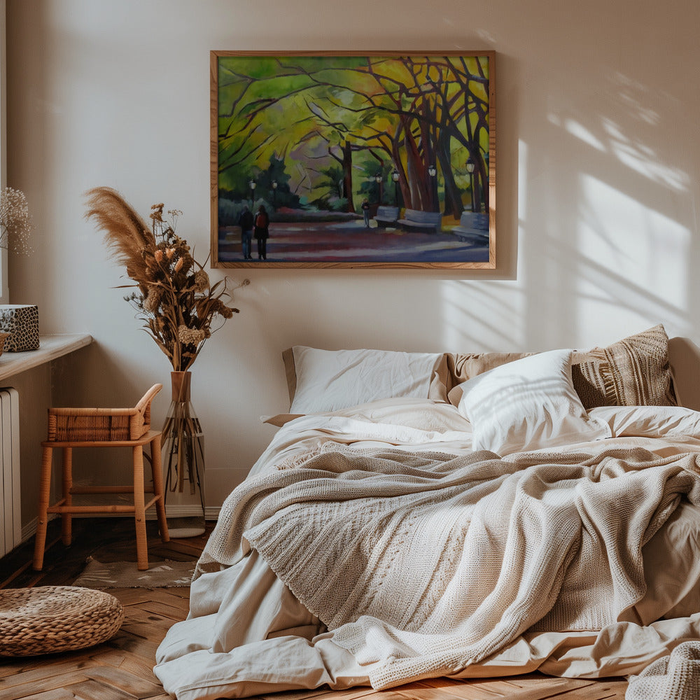 Autumn In Central Park - Stretched Canvas, Poster or Fine Art Print I Heart Wall Art