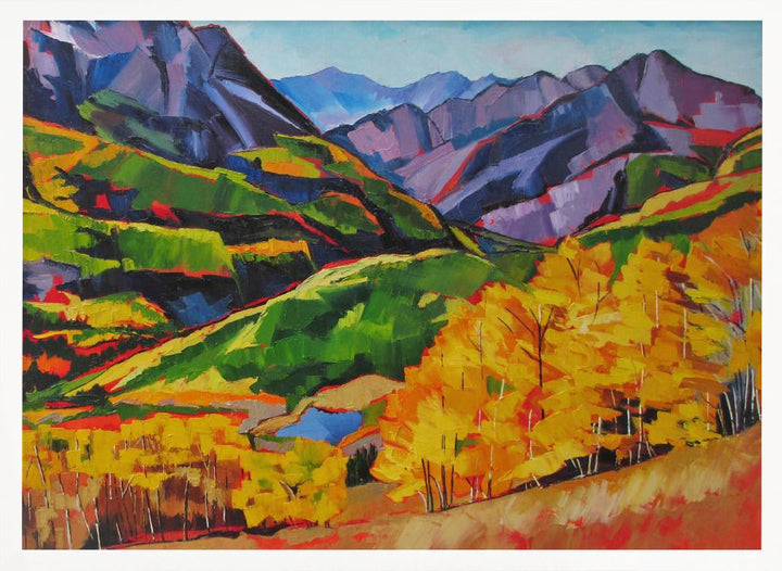 Autumn In the Mountan - Stretched Canvas, Poster or Fine Art Print I Heart Wall Art