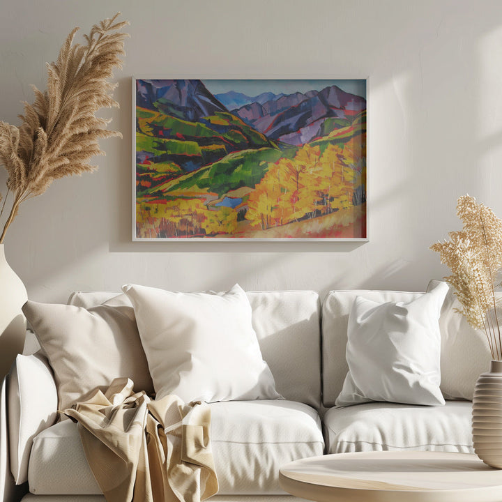Autumn In the Mountan - Stretched Canvas, Poster or Fine Art Print I Heart Wall Art