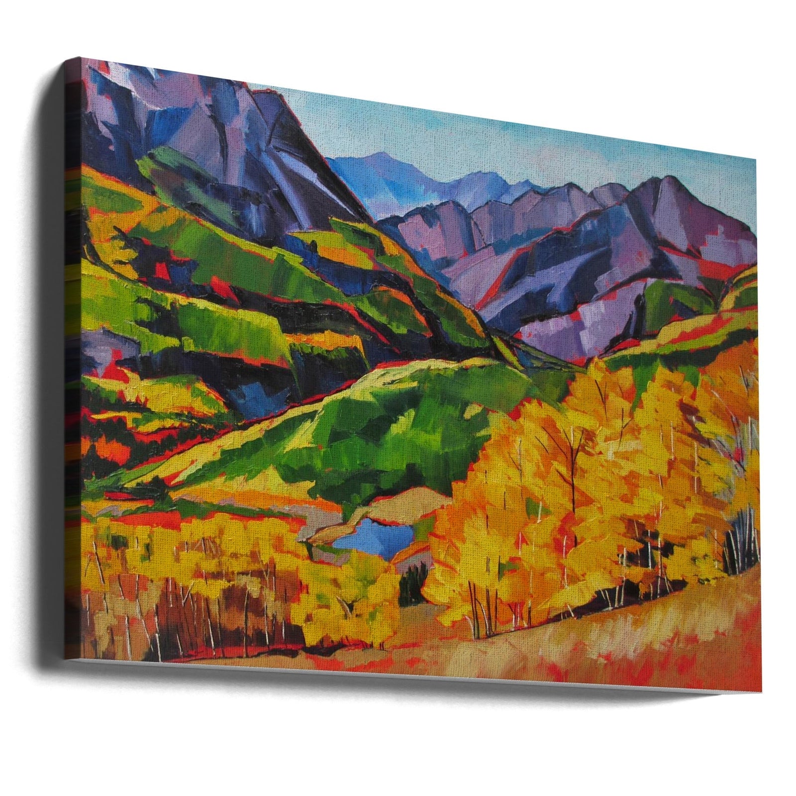 Autumn In the Mountan - Stretched Canvas, Poster or Fine Art Print I Heart Wall Art