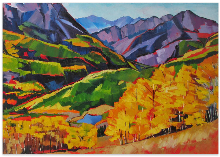 Autumn In the Mountan - Stretched Canvas, Poster or Fine Art Print I Heart Wall Art