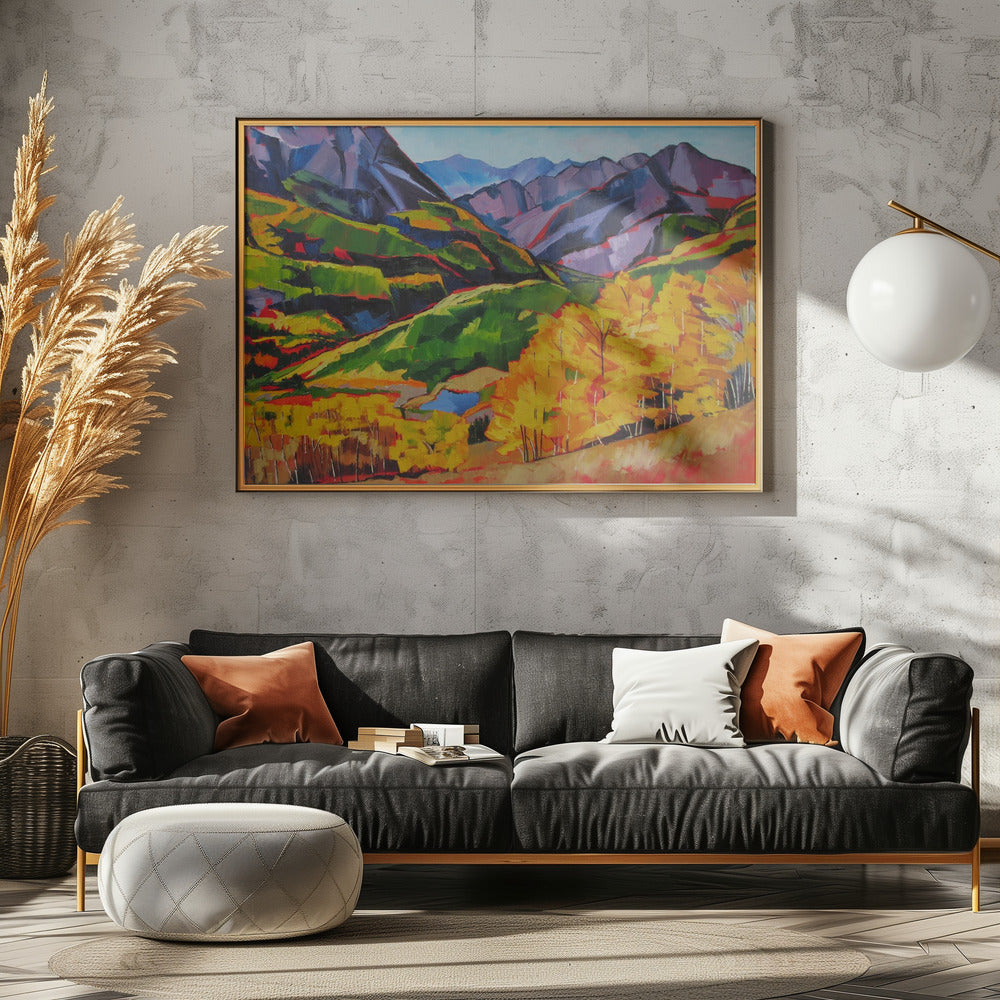Autumn In the Mountan - Stretched Canvas, Poster or Fine Art Print I Heart Wall Art