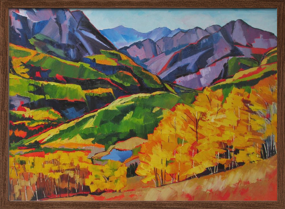 Autumn In the Mountan - Stretched Canvas, Poster or Fine Art Print I Heart Wall Art