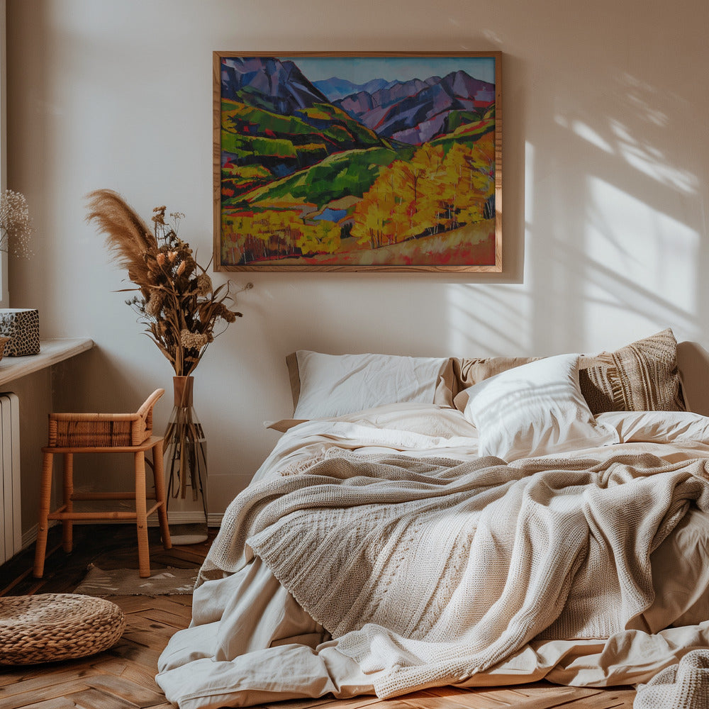 Autumn In the Mountan - Stretched Canvas, Poster or Fine Art Print I Heart Wall Art