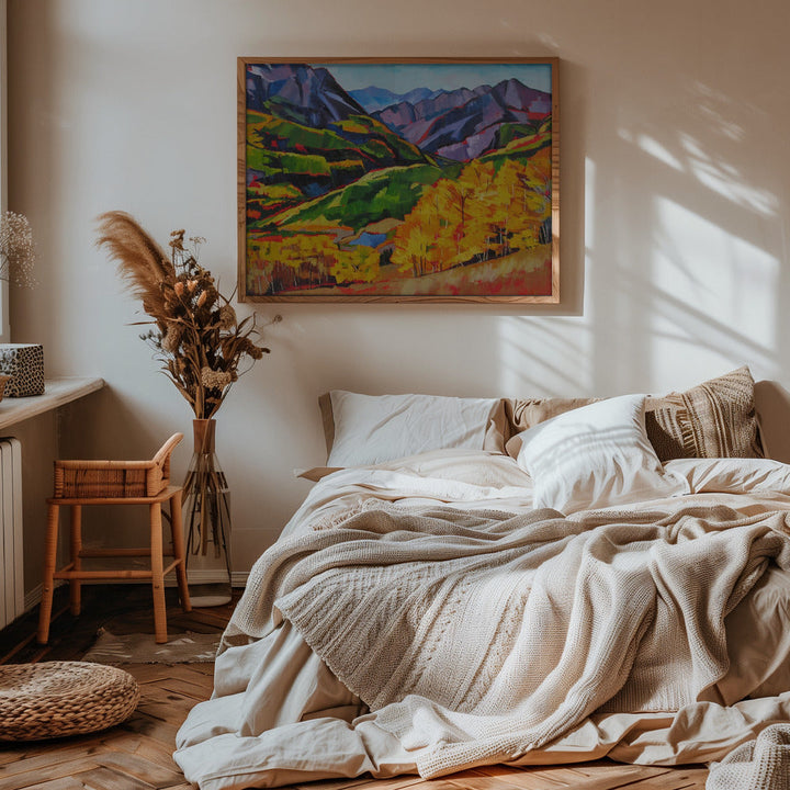 Autumn In the Mountan - Stretched Canvas, Poster or Fine Art Print I Heart Wall Art