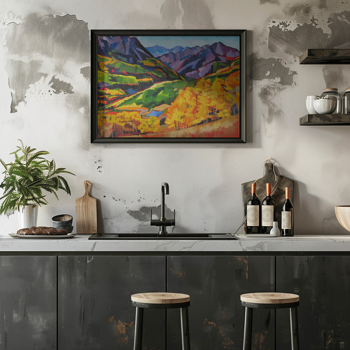 Autumn In the Mountan - Stretched Canvas, Poster or Fine Art Print I Heart Wall Art