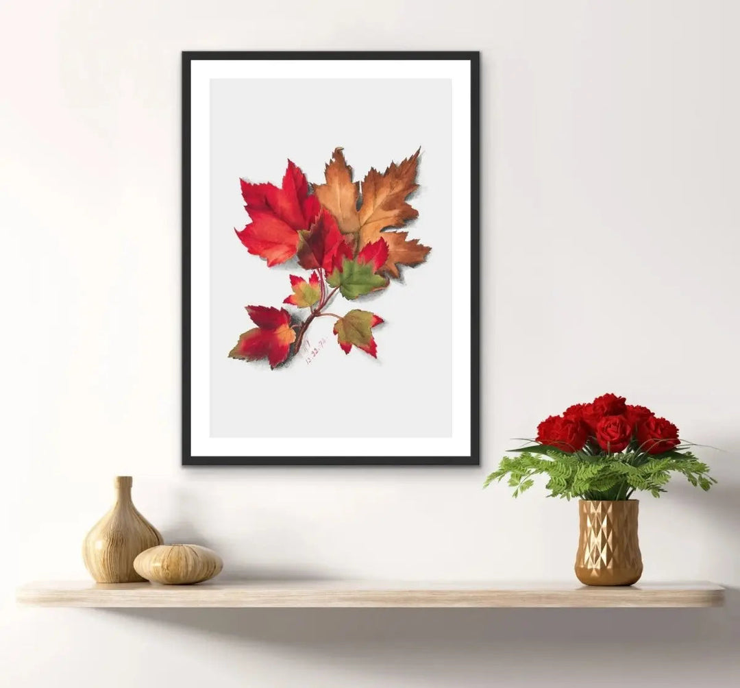 Autumn Leaves II (1874) by Mary Vaux Walcott - I Heart Wall Art - Poster Print, Canvas Print or Framed Art Print
