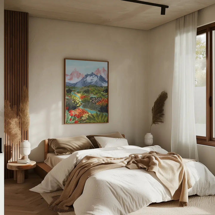 Autumn Mountains - Stretched Canvas, Poster or Fine Art Print I Heart Wall Art