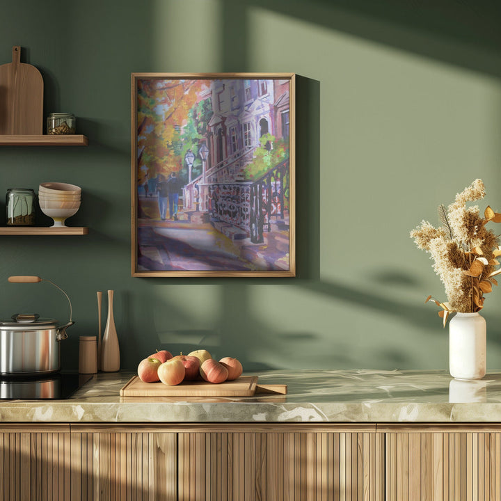 Autumn Stroll - Stretched Canvas, Poster or Fine Art Print I Heart Wall Art