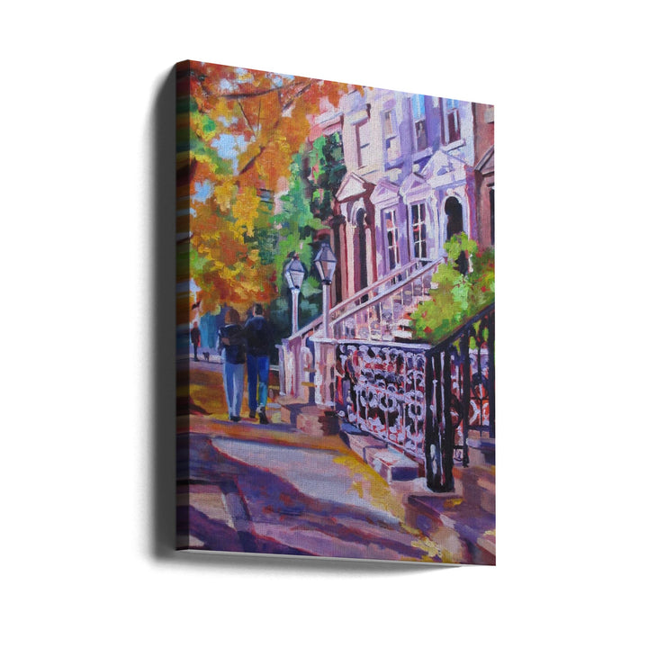 Autumn Stroll - Stretched Canvas, Poster or Fine Art Print I Heart Wall Art