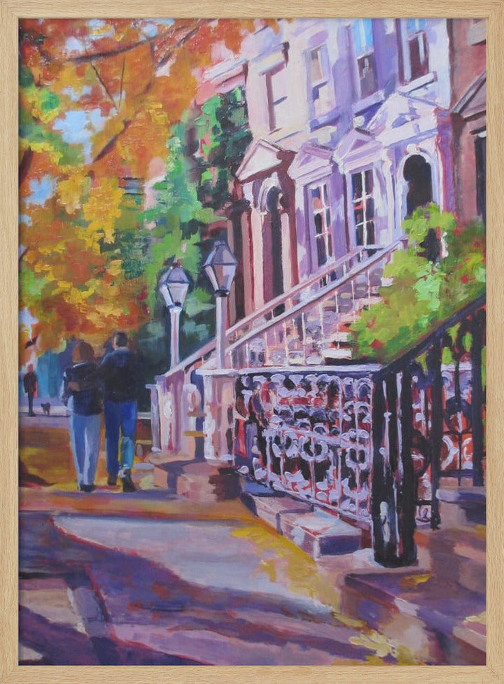 Autumn Stroll - Stretched Canvas, Poster or Fine Art Print I Heart Wall Art