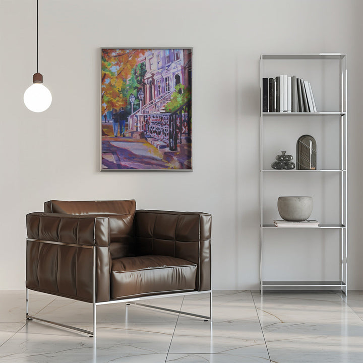 Autumn Stroll - Stretched Canvas, Poster or Fine Art Print I Heart Wall Art