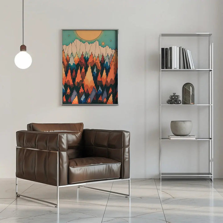 Autumnal Forest Land - Stretched Canvas, Poster or Fine Art Print I Heart Wall Art
