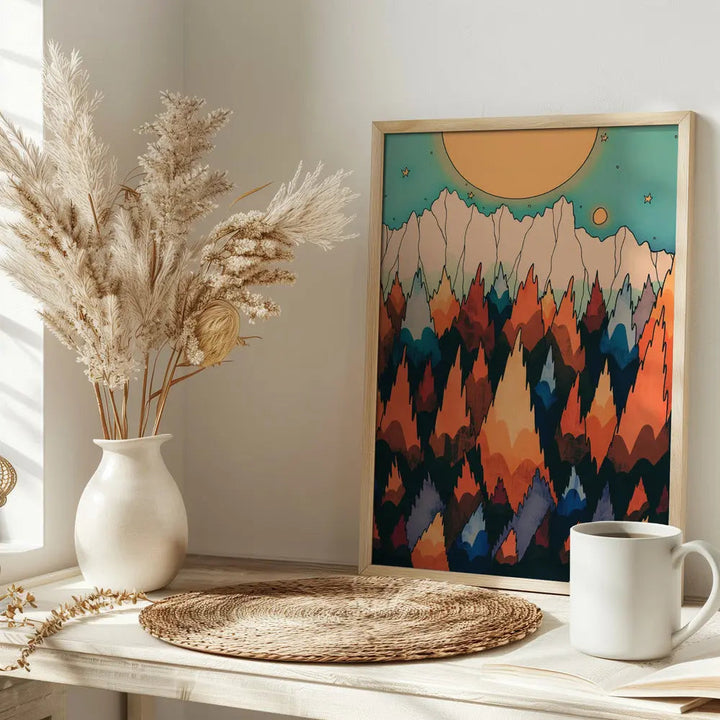 Autumnal Forest Land - Stretched Canvas, Poster or Fine Art Print I Heart Wall Art