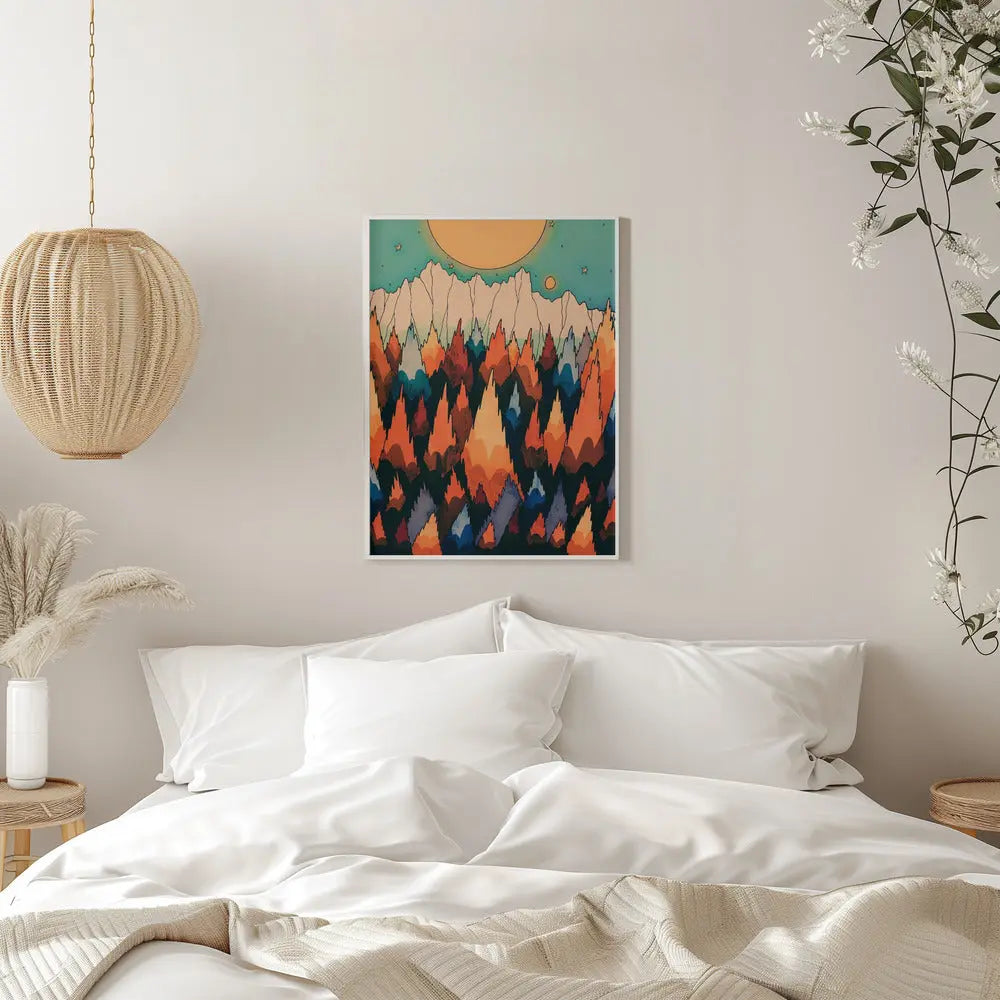 Autumnal Forest Land - Stretched Canvas, Poster or Fine Art Print I Heart Wall Art