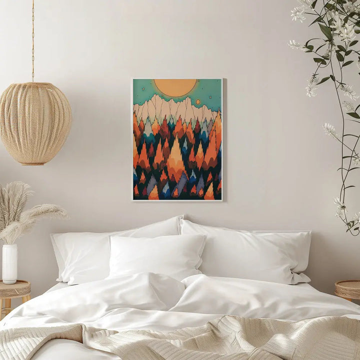 Autumnal Forest Land - Stretched Canvas, Poster or Fine Art Print I Heart Wall Art