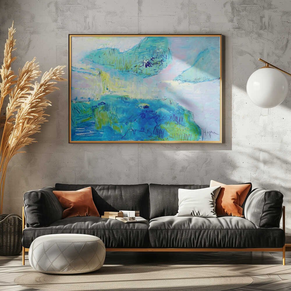Azure Serenity - Stretched Canvas, Poster or Fine Art Print - I Heart Wall Art - Poster Print, Canvas Print or Framed Art Print