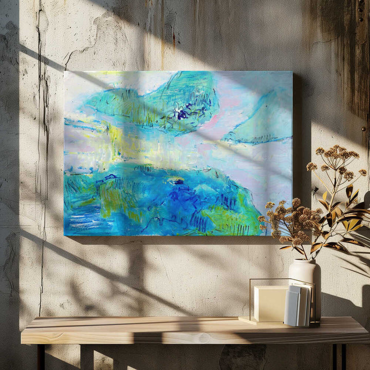 Azure Serenity - Stretched Canvas, Poster or Fine Art Print - I Heart Wall Art - Poster Print, Canvas Print or Framed Art Print